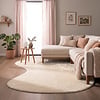 Flauschiger Teppich - Cozy Ripple Creme - thumbnail