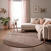 Flauschiger Teppich Oval - Cozy Taupe - thumbnail