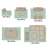 Geometrischer Outdoor Teppich - Mosaic Dot Terra - thumbnail 5