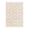 Geometrischer Outdoor Teppich - Mosaic Petal Creme - thumbnail 1