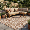 Geometrischer Outdoor Teppich - Mosaic Petal Terra - thumbnail