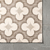 Geometrischer Outdoor Teppich - Mosaic Clover Creme - thumbnail 3