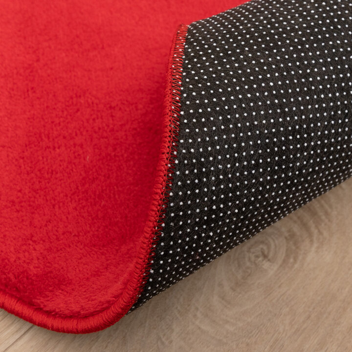 Waschbarer Teppich Rund - Vivid Rot - 6