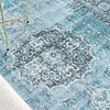 Teppich Vintage - Estate Medaillon Blau Grün - thumbnail 5