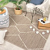 In- & Outdoor Jute Teppich - Fora Lines Natural - thumbnail