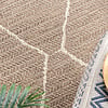 In- & Outdoor Jute Teppich - Fora Lines Natural - thumbnail 2