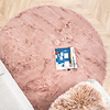 Hochflor Teppich Rund - Comfy Rosa 