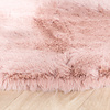 Hochflor Teppich Rund - Comfy Rosa 