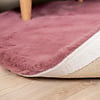 Hochflor Teppich Rund - Comfy Dunkelrosa 