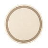 In- & Outdoor Jute Teppich Rund - Nomad Edge Creme - thumbnail 1