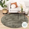 Waschbarer Teppich Rund - Clean Grün - thumbnail 7
