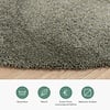 Waschbarer Teppich Rund - Clean Grün - thumbnail 4