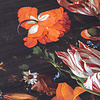 Teppich Floral - Florine Schwarz Orange - thumbnail 5