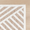Teppich Modern - Nori Lines Weiß Taupe