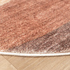 Moderner Teppich Rund - Field Terra Rot