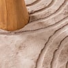 Hochflor Teppich Rund - Carvy Arches Taupe - thumbnail 1