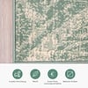 Teppich Vintage - Wonder Leaves Grün - thumbnail 4