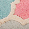 Moderner Teppich Rund - Illo Rosella Rosa Blau - thumbnail 2