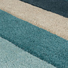 Abstrakt Läufer - Stracto Collage Petrol Blau - thumbnail 2