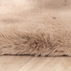 Hochflor Teppich Rund - Comfy Taupe