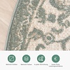 Teppich Vintage Rund - Spring Medaillon Grün Creme - thumbnail 3