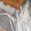 Waschbarer Teppich Abstrakt - Misha Lines Creme Grau