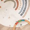 Waschbarer Kinderteppich Rund - Ravi Rainbow Bunt - thumbnail 2