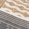 Waschbarer Teppich - Dunya Geo Beige Weiß