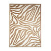 Waschbarer Teppich - Dunya Zebra Beige Weiß - thumbnail 1