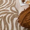 Waschbarer Teppich - Dunya Zebra Beige Weiß - thumbnail 2