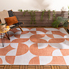 Gartenteppich Abstrakt - Groovy Tiles Terrakotta - thumbnail