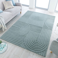 Moderner Teppich - Solacio Zen Blau Grün