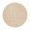 In- & Outdoor Teppich Rund - Porto Lines Creme - thumbnail 1