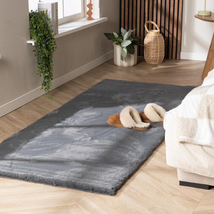 Hochflor Läufer - Comfy Supreme Anthrazit