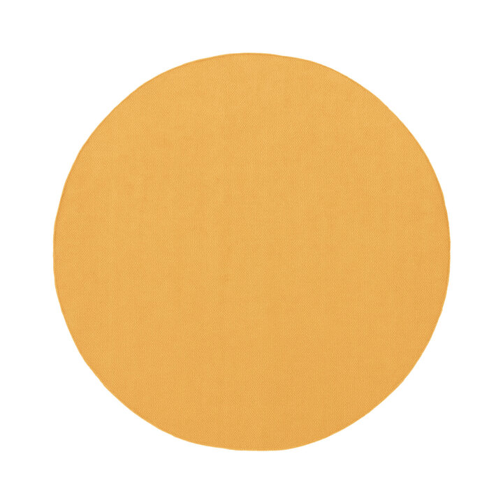 Wollteppich Rund - Reno Ockergelb - 1