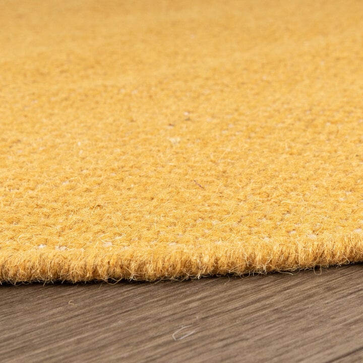 Wollteppich Rund - Reno Ockergelb - 5