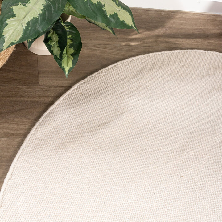 Wollteppich Rund - Reno Creme - 2